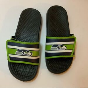 Seattle Seahawks Slides Shoes Sandals Slip On Football 13-1